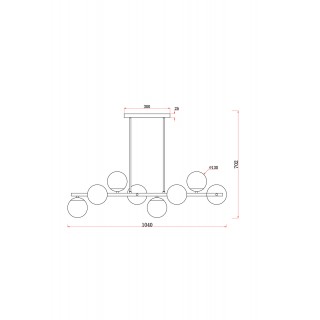 Подвесной светильник Freya FR5199PL-08BS-foto2