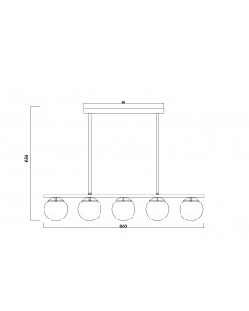 Подвесной светильник Freya FR5199PL-05BS-foto4