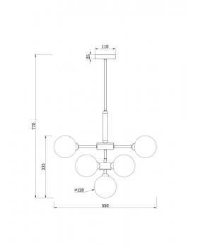 Подвесной светильник Freya FR5233PL-13BS-foto8
