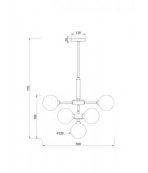 Подвесной светильник Freya FR5233PL-13BS-foto8