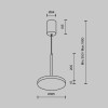 Подвесной светильник Technical P076PL-L12W3K-B