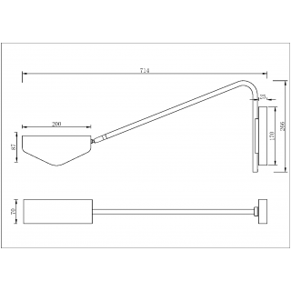 Настенный светильник (бра) Maytoni MOD417WL-01BS1-foto2