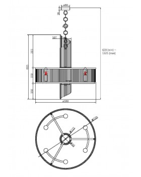 Подвесной светильник Maytoni MOD174PL-06G-foto7