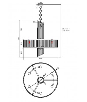 Подвесной светильник Maytoni MOD174PL-06G-foto7