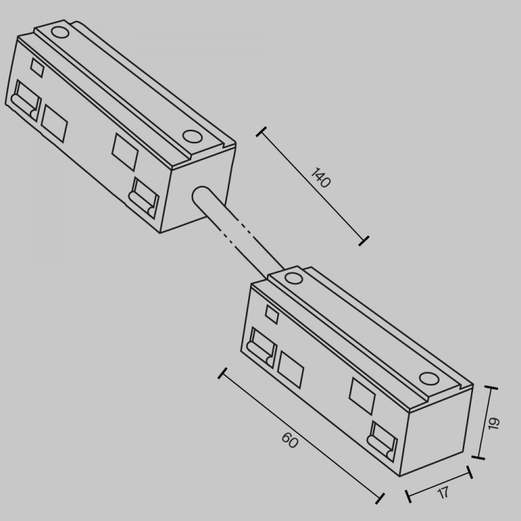 Комплектующие для трековой системы Technical TRA034CPC-42W-15-1