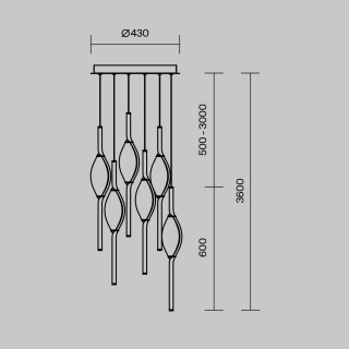 Подвесной светильник Maytoni MOD347PL-L48BS3K-foto6