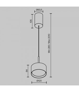 Подвесной светильник Technical P102PL-12W3K-B-foto9