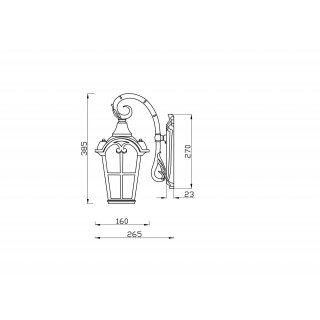 Настенный светильник (бра) Outdoor O413WL-01GB-foto5