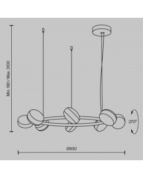 Подвесной светильник Maytoni MOD299PL-L80BC3K-foto7