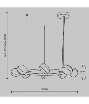 Подвесной светильник Maytoni MOD299PL-L80BC3K-foto7