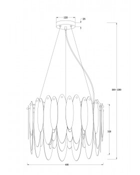 Подвесной светильник Freya FR5217PL-05FG-foto5