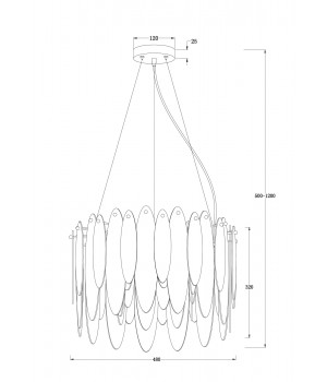 Подвесной светильник Freya FR5217PL-05FG-foto5