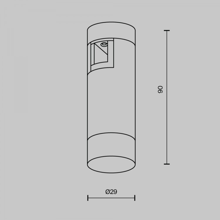 Трековый светильник Technical TR145-1-3W3K-W-B