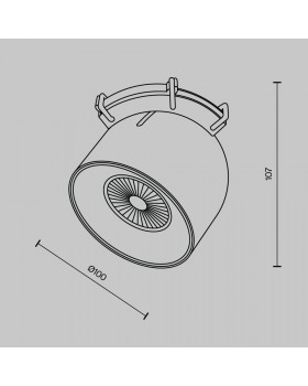 Подвесной светильник Technical TR124B-12W3K-M-B-foto12