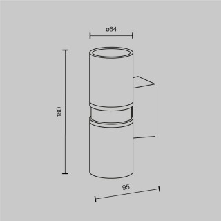 Настенный светильник (бра) Outdoor O582WL-02BS-foto7
