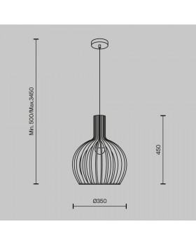 Подвесной светильник Maytoni MOD194PL-01W-foto3