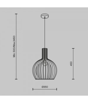 Подвесной светильник Maytoni MOD194PL-01W-foto3