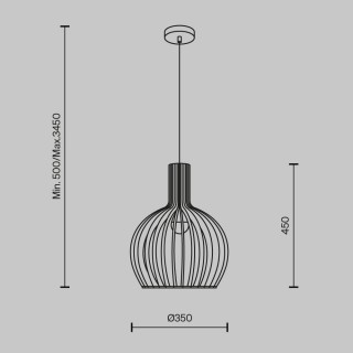 Подвесной светильник Maytoni MOD194PL-01W-foto3