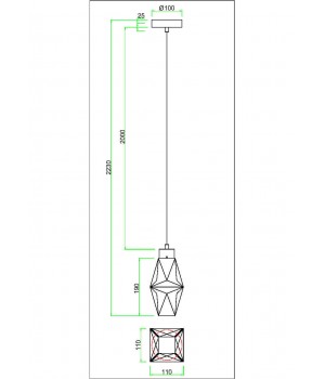 Подвесной светильник Maytoni MOD325PL-01G-foto2