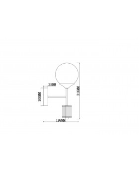 Настенный светильник (бра) Freya FR5185WL-01BS