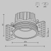 Встраиваемый светильник Technical DL058-12W3K-TRS-W