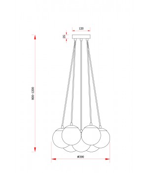 Подвесной светильник Freya FR5231PL-07CH-foto2