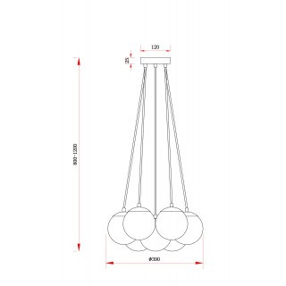 Подвесной светильник Freya FR5231PL-07CH-foto2