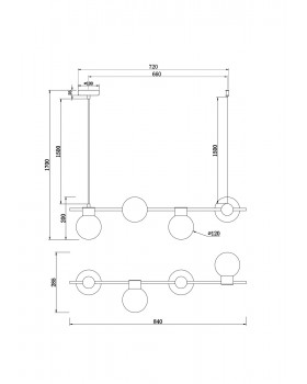 Подвесной светильник Freya FR5232PL-04B-foto7