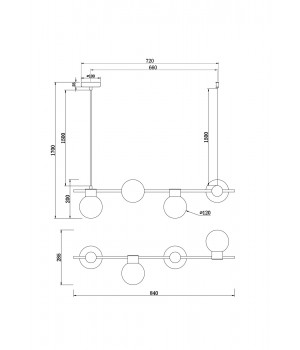 Подвесной светильник Freya FR5232PL-04B-foto7