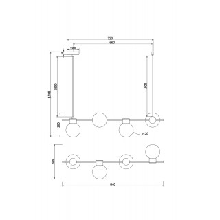 Подвесной светильник Freya FR5232PL-04B-foto7