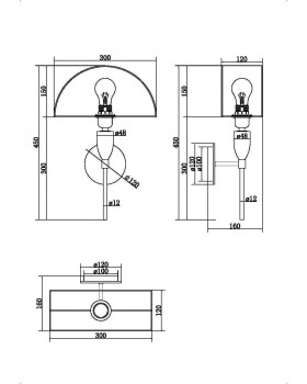 Настенный светильник (бра) Maytoni Z034WL-01CH-foto2