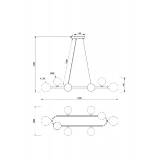 Подвесной светильник Freya FR5222PL-08B-foto6