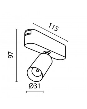 Трековый светильник Technical TR103-1-5W4K-M-B-foto7