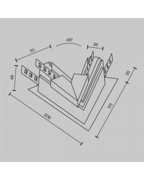Комплектующие для встраиваемой трековой системы Technical TRA034CLS-42.12W-foto6