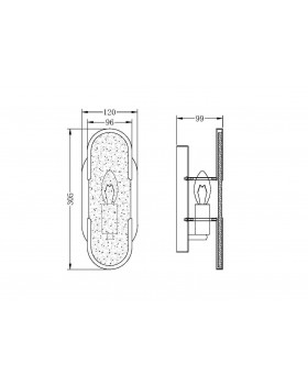 Настенный светильник (бра) Maytoni MOD099WL-01G3-foto2