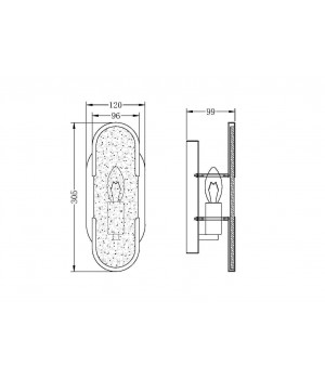 Настенный светильник (бра) Maytoni MOD099WL-01G3-foto2
