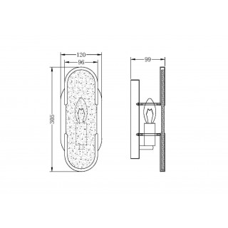 Настенный светильник (бра) Maytoni MOD099WL-01G3-foto2