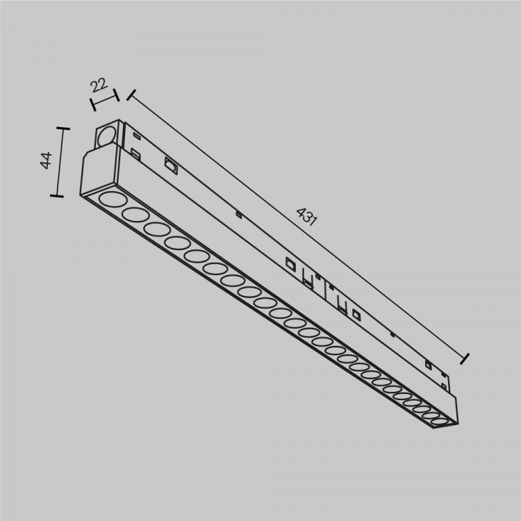 Трековый светильник Technical TR031-4-24W3K-M-DS-B