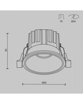 Встраиваемый светильник Technical DL058-7W3K-W-foto7