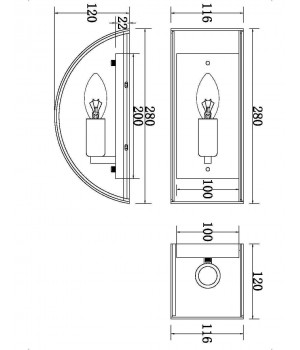 Настенный светильник (бра) Maytoni MOD096WL-01G-foto2