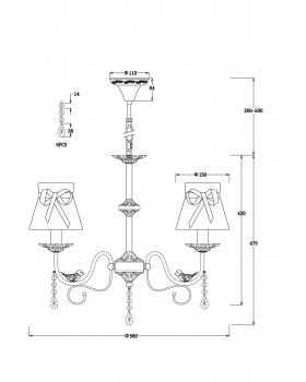 Люстра Freya FR5122PL-05WG-foto10