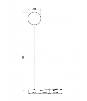 Напольный светильник (торшер) Maytoni MOD013FL-01B-foto2