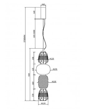 Подвесной светильник Maytoni MOD267PL-L32CH3K-foto7