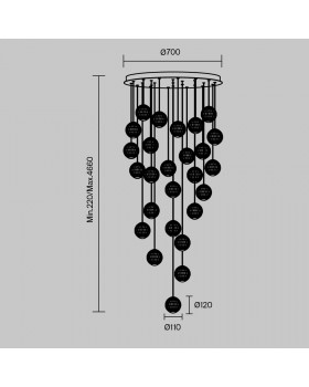 Подвесной светильник Maytoni MOD293PL-L140BS3K-foto4