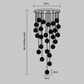 Подвесной светильник Maytoni MOD293PL-L140BS3K-foto4