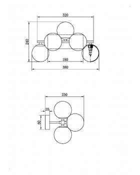 Настенный светильник (бра) Maytoni MOD547WL-05B-foto2