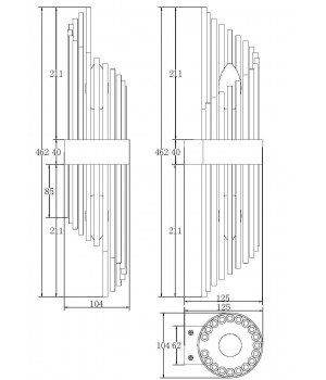 Настенный светильник (бра) Maytoni MOD174WL-02G-foto7