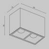 Потолочный светильник Technical C065CL-02-L12W4K-B