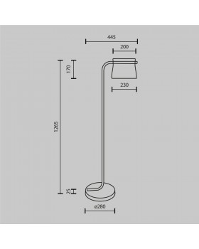 Напольный светильник (торшер) Maytoni MOD170FL-L8BS3K-foto2