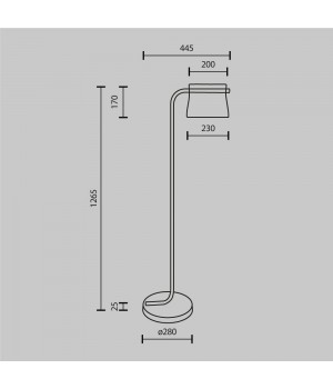Напольный светильник (торшер) Maytoni MOD170FL-L8BS3K-foto2
